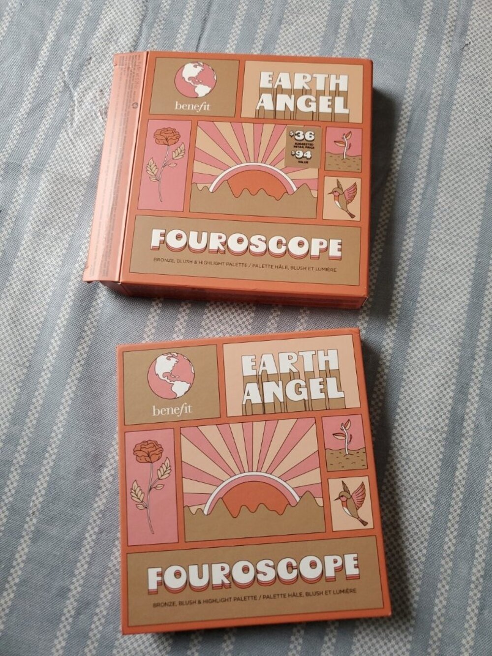 Benefit EARTH ANGEL Palette -Hoola -Honey Moon -Georgia -Cookie New